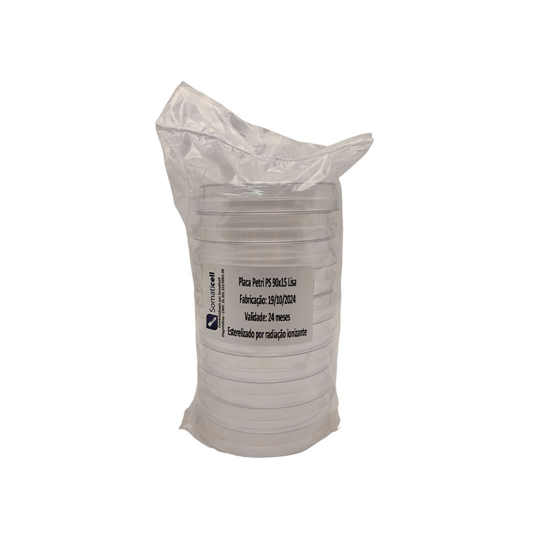 Placa de Petri PS 90X15mm Lisa CX/200