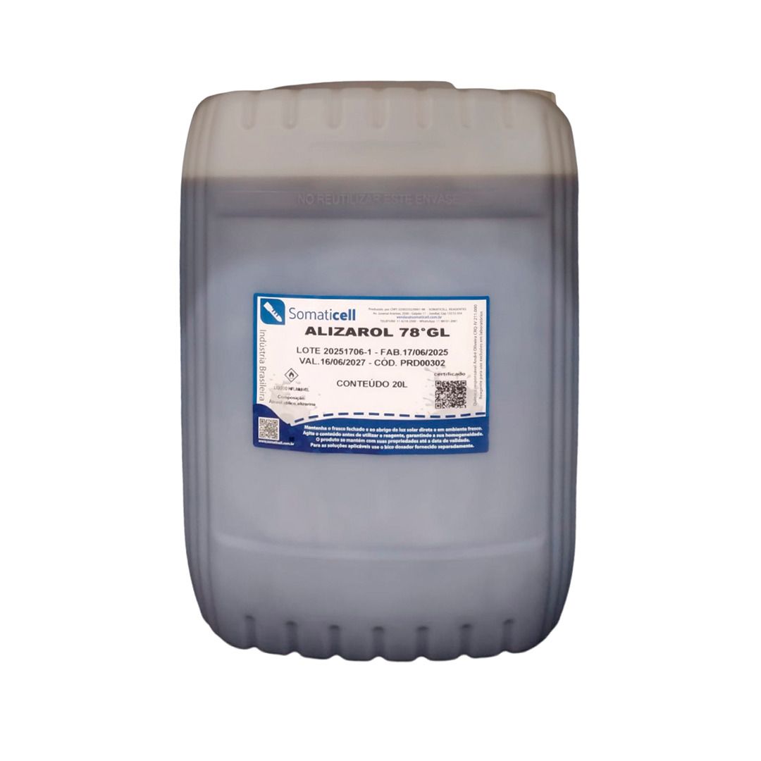 Alizarol 78 GL - Alizarol em Álcool Etílico 78GL - 20 litros