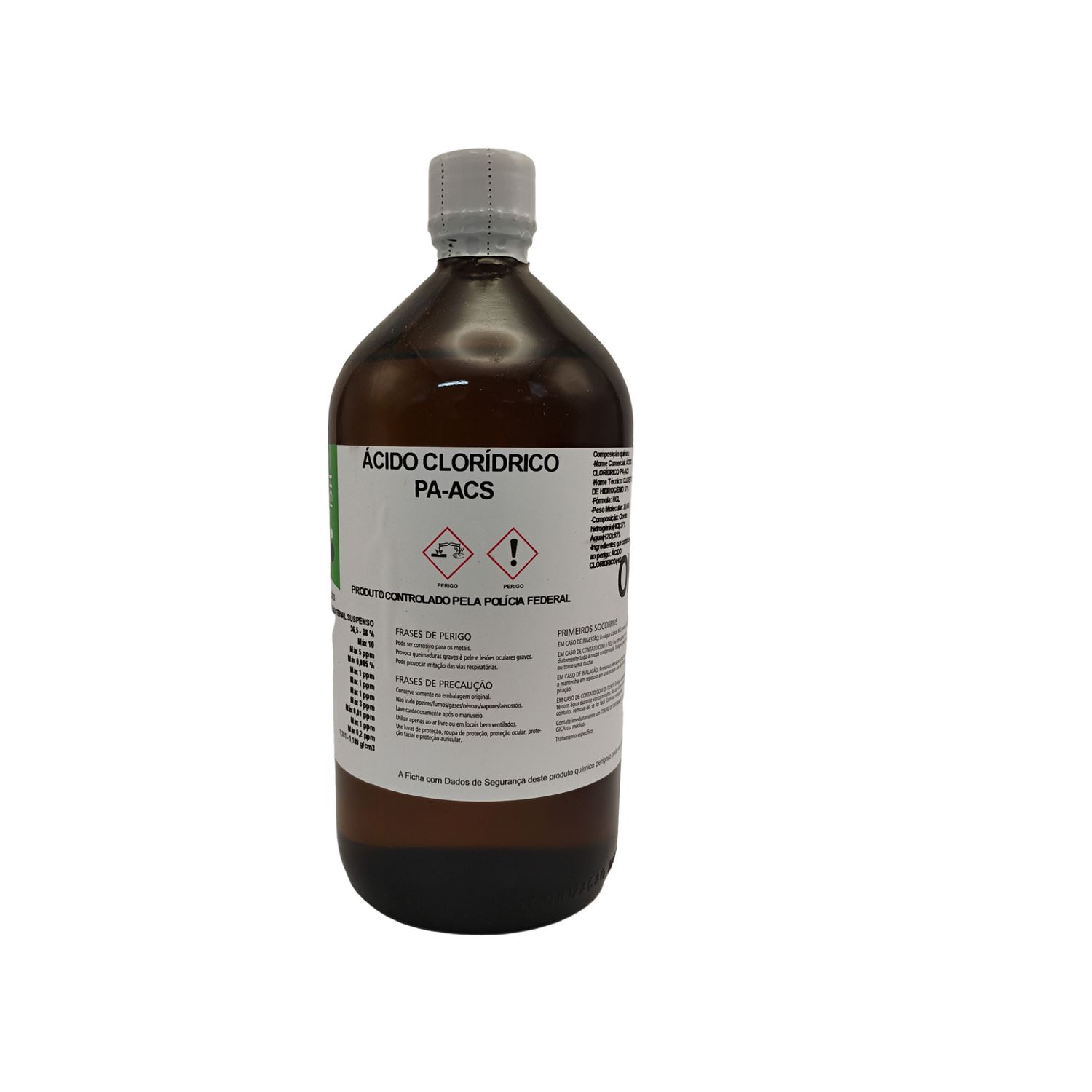 Ácido Clorídrico PA ACS 37% - 1 Litro