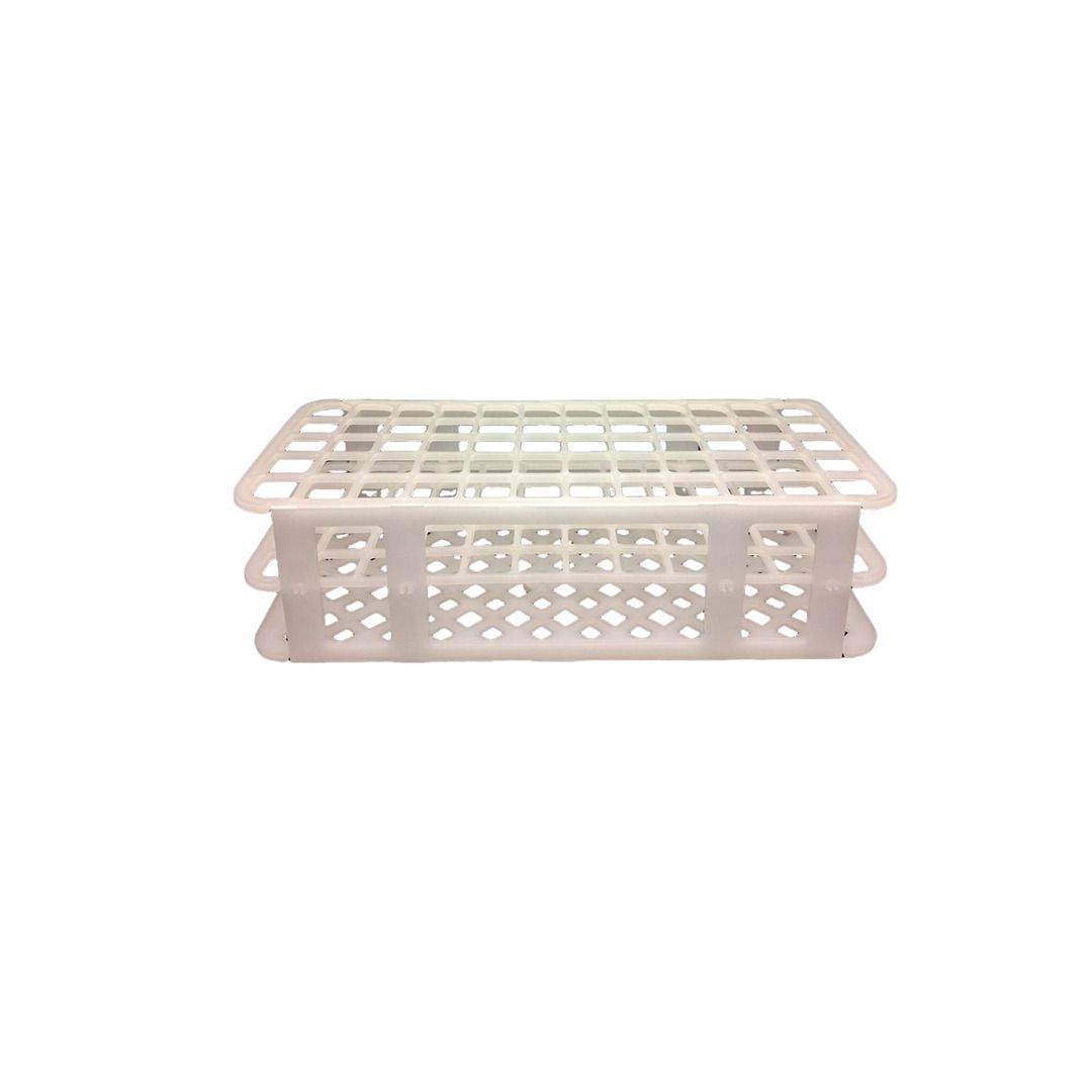 Estante 60 furos p/ tubos com diâmetro de 16mm branca