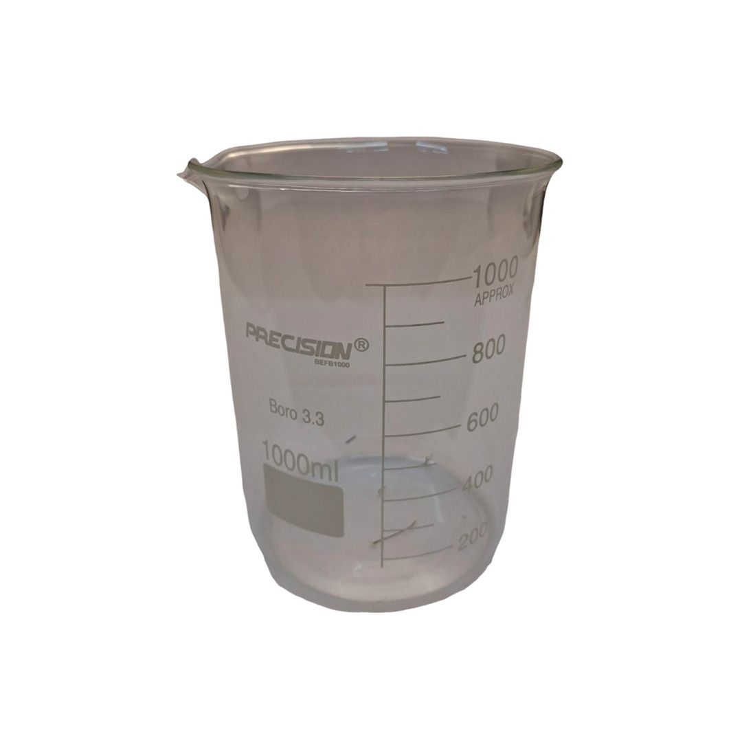 Becker de vidro -  forma baixa (Griffin) - Boro 3.3 - graduado - Cap. 1000ml