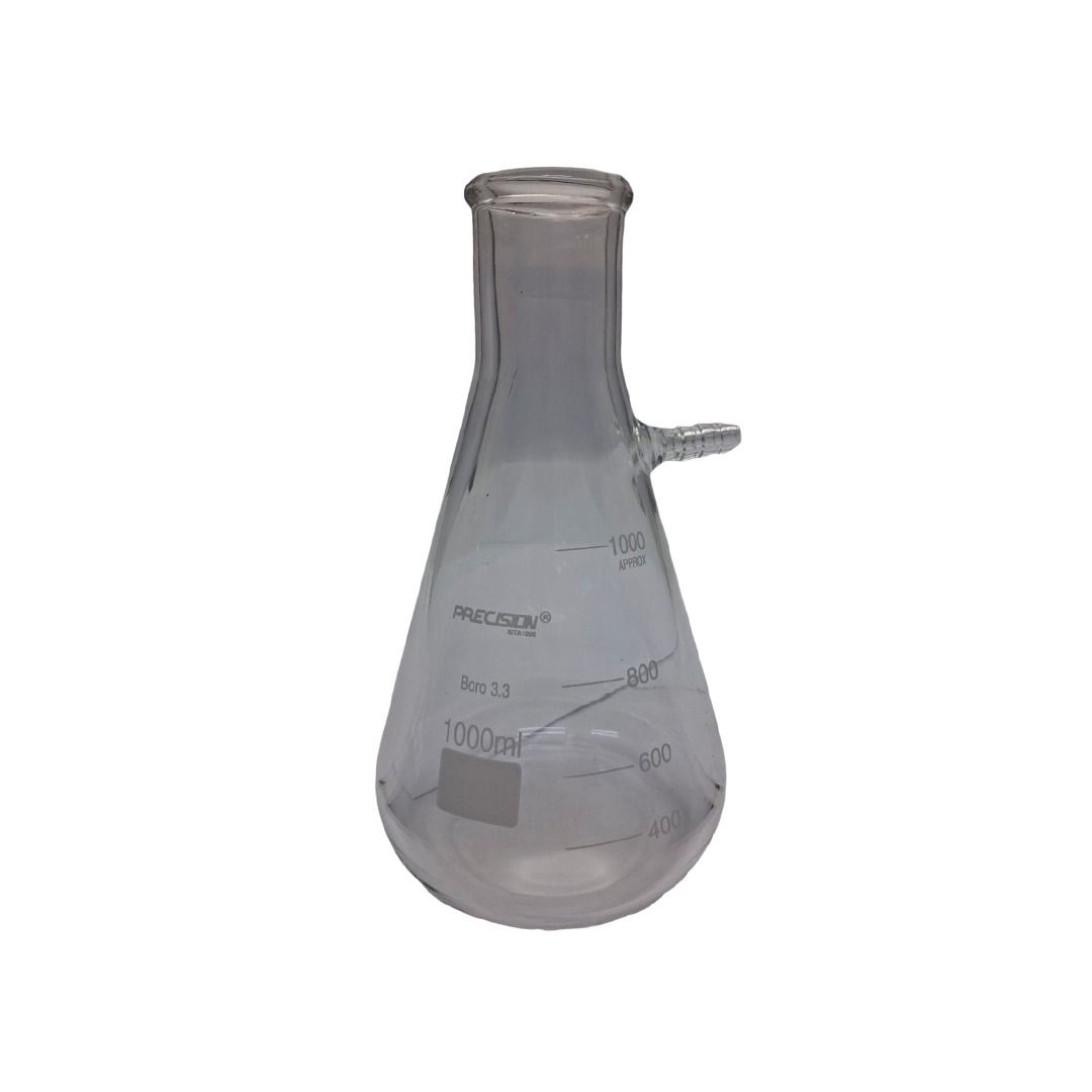 Frasco Kitazato com Saida Superior Boro 3.3 Cap.1000ml