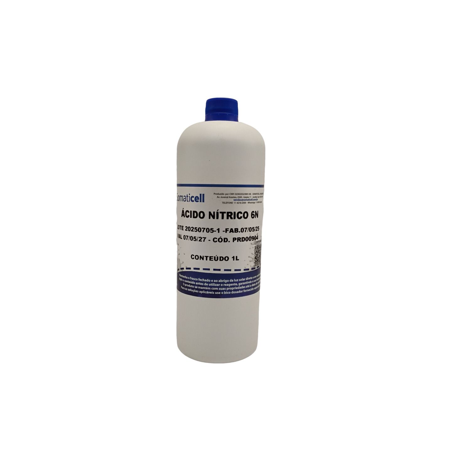 Ácido Nítrico 6N - embalagem de 1L