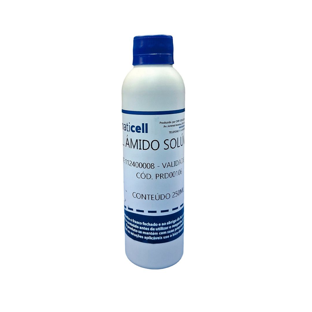 Solução de Amido Solúvel  1% - Embalagem de 250ml