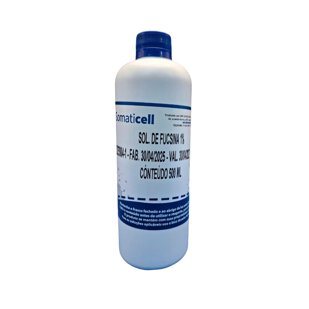 Solução de Fucsina 1% (Ziehl) - Embalagem de 500ml