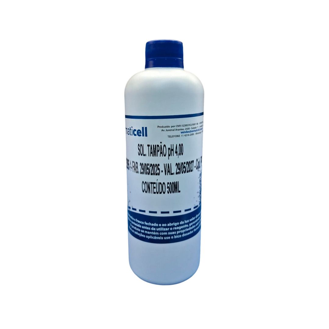 Solução Tampão pH 4,00 - embalagem de 500ml