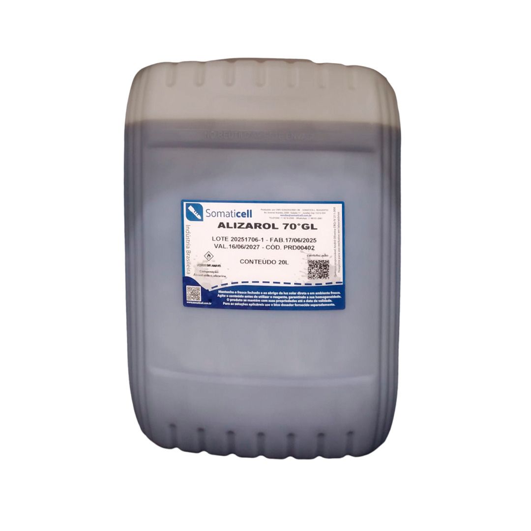 Alizarol 70 GL - Alizarol em Álcool Etílico 70GL - 20 litros