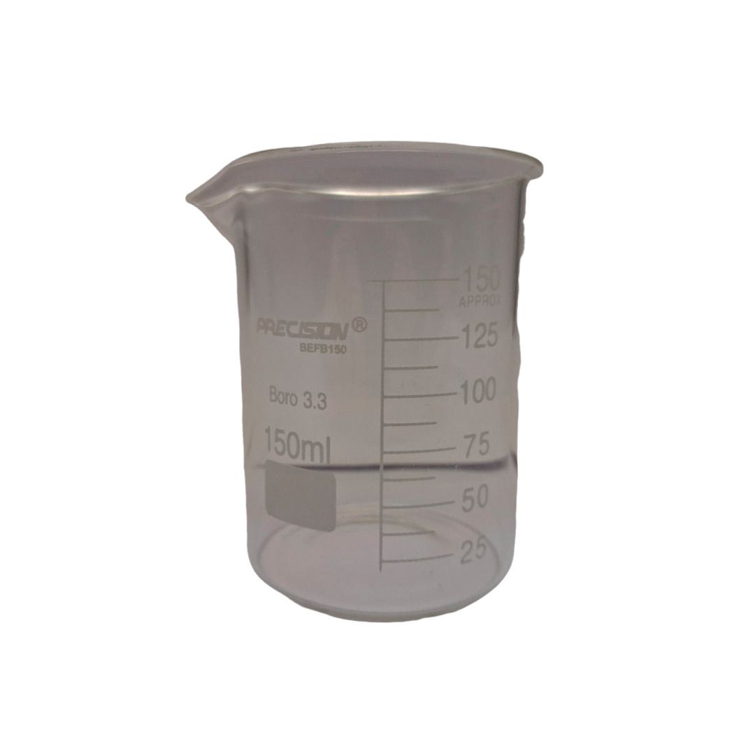 Becker de vidro - forma alta (Berzelius) - Boro 3.3 - graduado - Cap.150ml