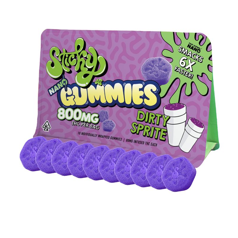 800mg Sticky Nano Gummies Dirty Sprite
