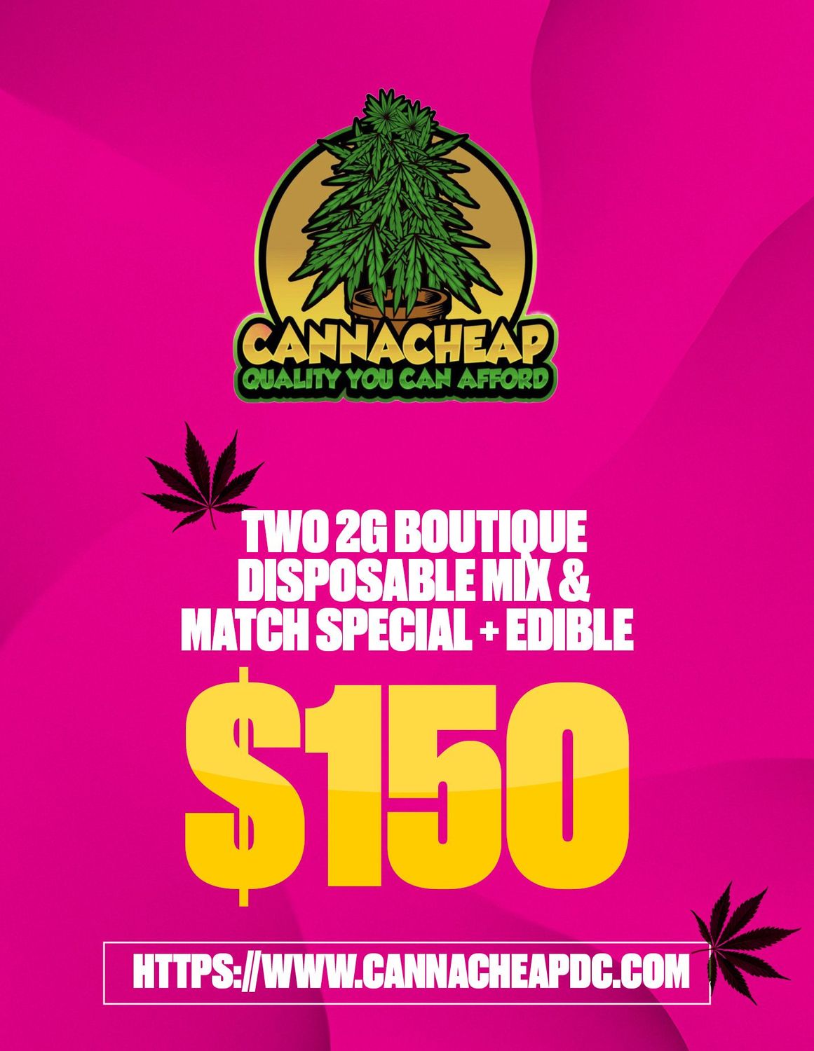 TWO 2G BOUTIQUE DISPOSABLE MIX & MATCH SPECIAL + EDIBLE