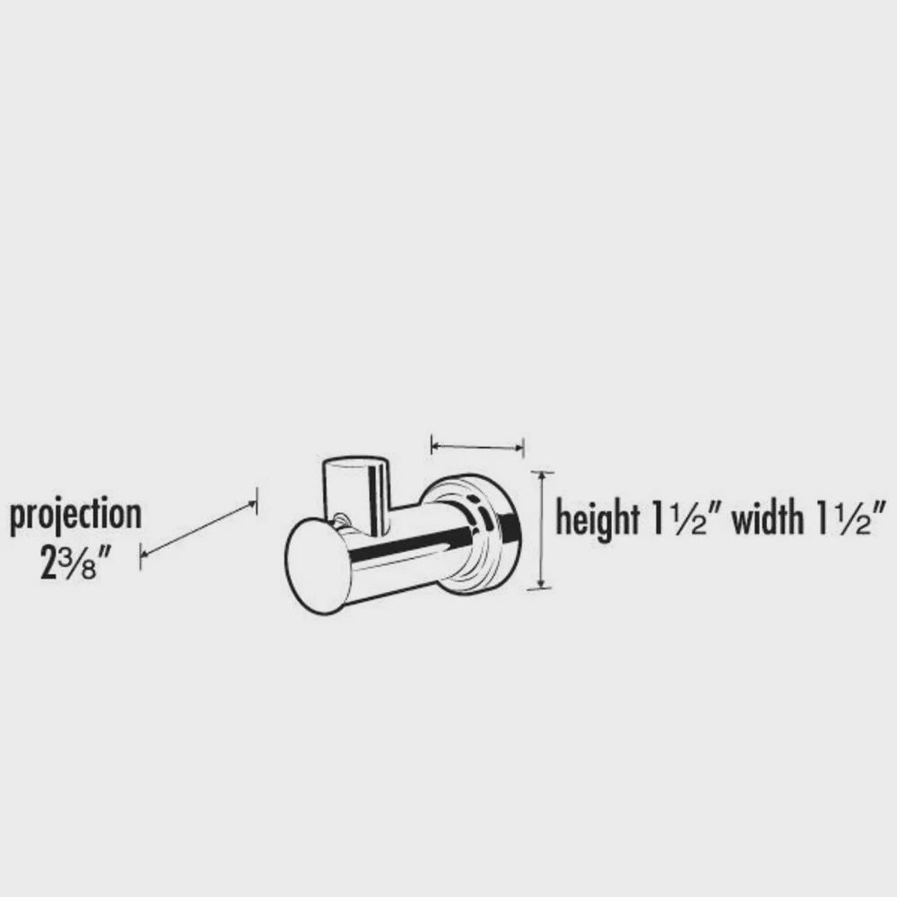 Alno A8775 2 3/4" Robe Hook