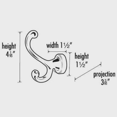 Alno A8799 Universal Robe Hook