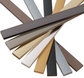 Hafele 194.80.223 CAB ACNT STRAP AL POL CH .75"X.25"X72"