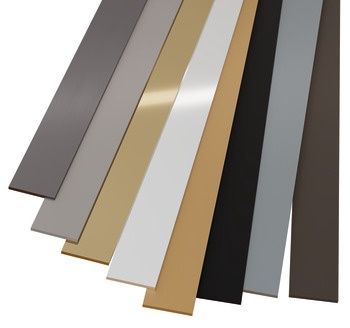 Hafele 194.80.544 CAB ACNT STRAP AL SAT BR .75"X.063"X72"