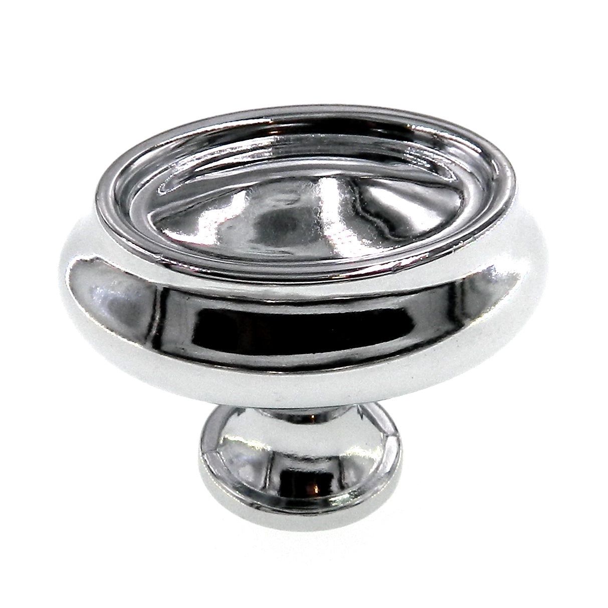 AAmerock BP2612726 Manor Satin Nickel 1 1/2" Oval Cabinet Knob BP26127-26