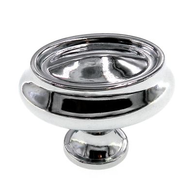 AAmerock BP2612726 Manor Satin Nickel 1 1/2" Oval Cabinet Knob BP26127-26