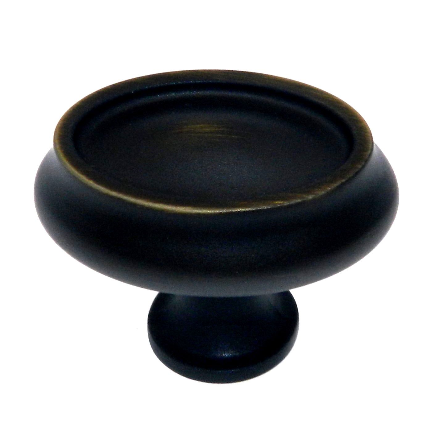 Amerock BP26127-RB Manor Roman Bronze 1 1/2" Oval Cabinet Solid Brass Knob BP26127RB
