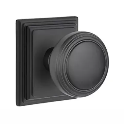 Emtek 8261NW Privacy, Wilshire Rosette, Norwich Knob