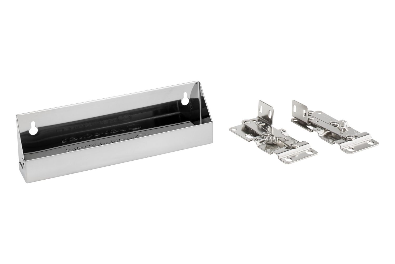 Rev-A-Shelf 10" SS SLIMLINE TIPOUT 1 TRAY W/HINGES 6541-10-52