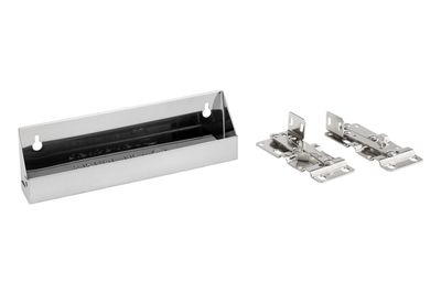 Rev-A-Shelf 10" SS SLIMLINE TIPOUT 1 TRAY W/HINGES 6541-10-52