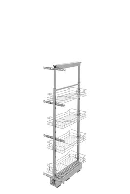 Rev-A-Shelf 10" W WIRE PANTRY 50" H WITH SOFT CLOSE 5750-10-CR-1