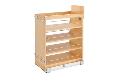 Rev-A-Shelf 11" DM WOOD P-O SOFT-CLOSE BLUM SLIDES 448-BCSC-11C