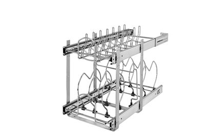 Rev-A-Shelf 12" 2 TIER COOKWARE ORGANIZER 5CW2-1222-CR