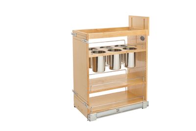 Rev-A-Shelf 11" UTENSIL ORGANIZER W/SOFT CLOSE 448UT-BCSC-11C