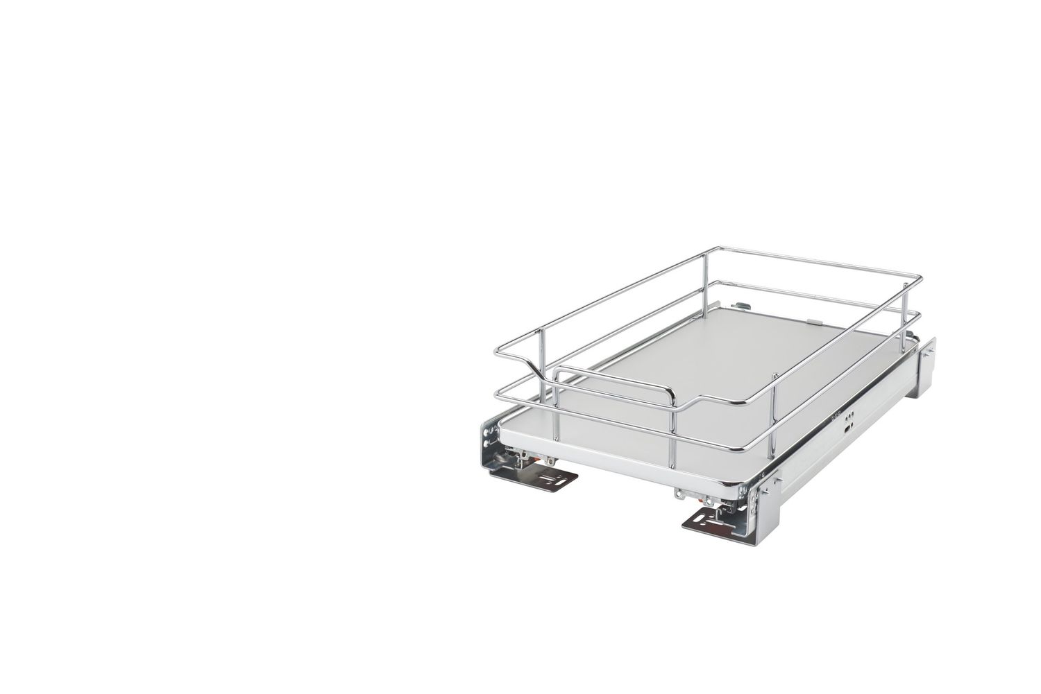 Rev-A-Shelf 12" SOLID BOTTOM P-O BASKET W/SC - GRAY 5330-12BCSC-GR