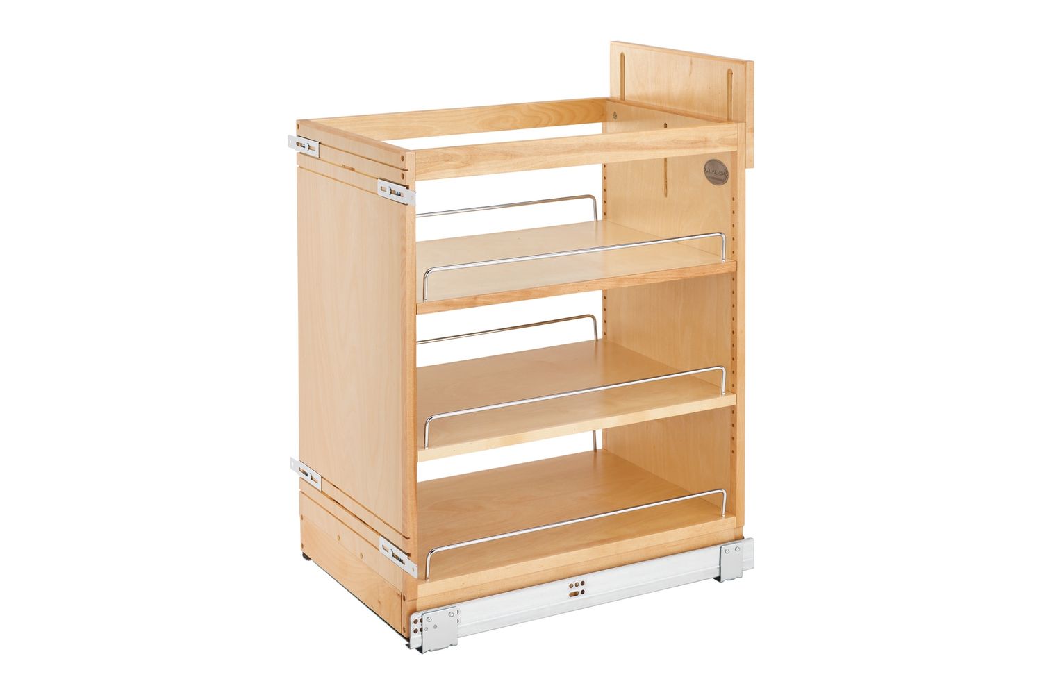Rev-A-Shelf 14" DM WOOD P-O SOFT-CLOSE BLUM SLIDES 448-BCSC-14C