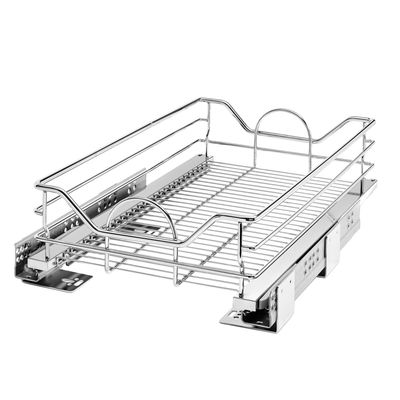Rev-A-Shelf 15" P-O CHROME WIRE BASKET SOFT CLOSE 5730-15CR
