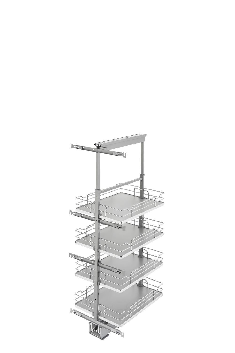 Rev-A-Shelf 16" W SOLID BTM PANTRY 43" H WITH SC - GRAY 5343-16-GR