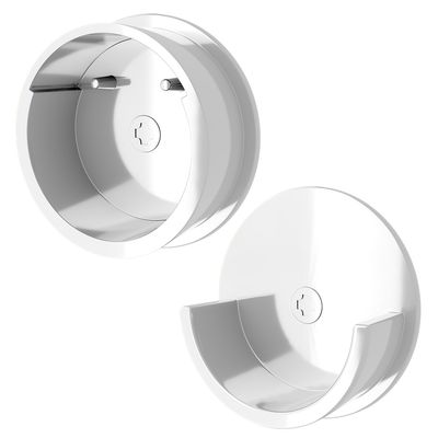 Rev-A-Shelf 2 CLOSET POLE END CAPS CHROME CRCSL-CR-1