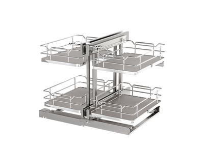 Rev-A-Shelf 2-TIER SOLID BTM PSP ELITE FOR 15" OPENING - GRAY 53PSPE-15SC-GR