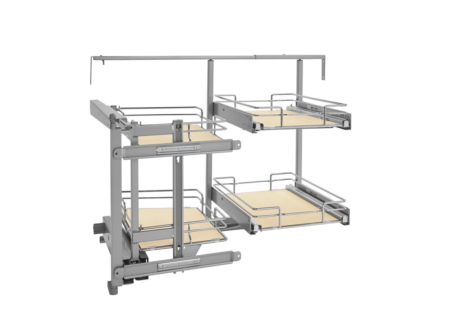Rev-A-Shelf 2-TIER LEFT DM MAPLE BLIND RIGHT CORNER CAB 599-18-LMP