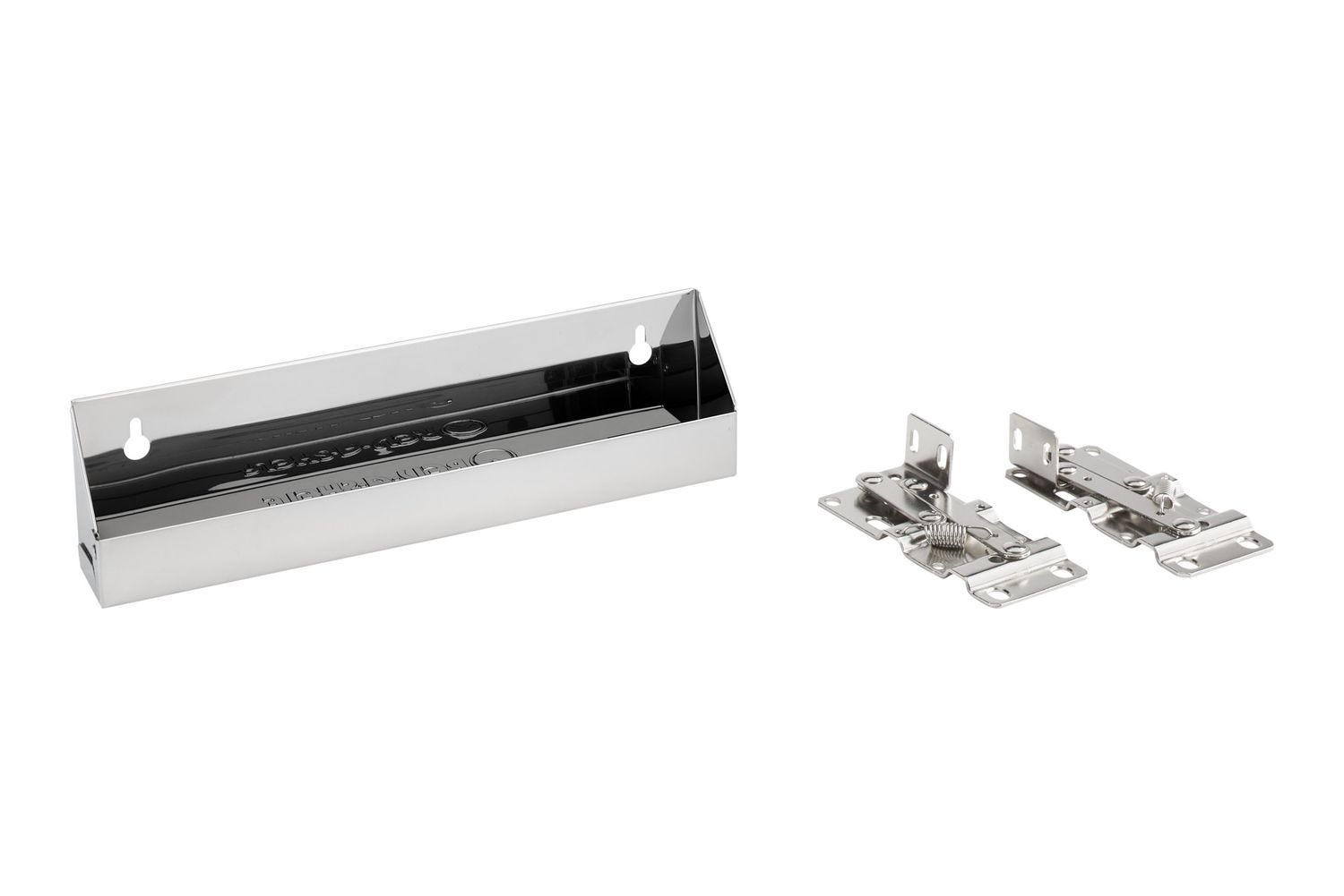 Rev-A-Shelf 11 1/4" SS SLIMLINE 1 TIPOUT TRAY W/HINGES 6541-11-52