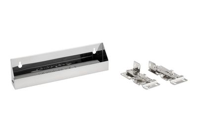 Rev-A-Shelf 11 1/4" SS SLIMLINE 1 TIPOUT TRAY W/HINGES 6541-11-52