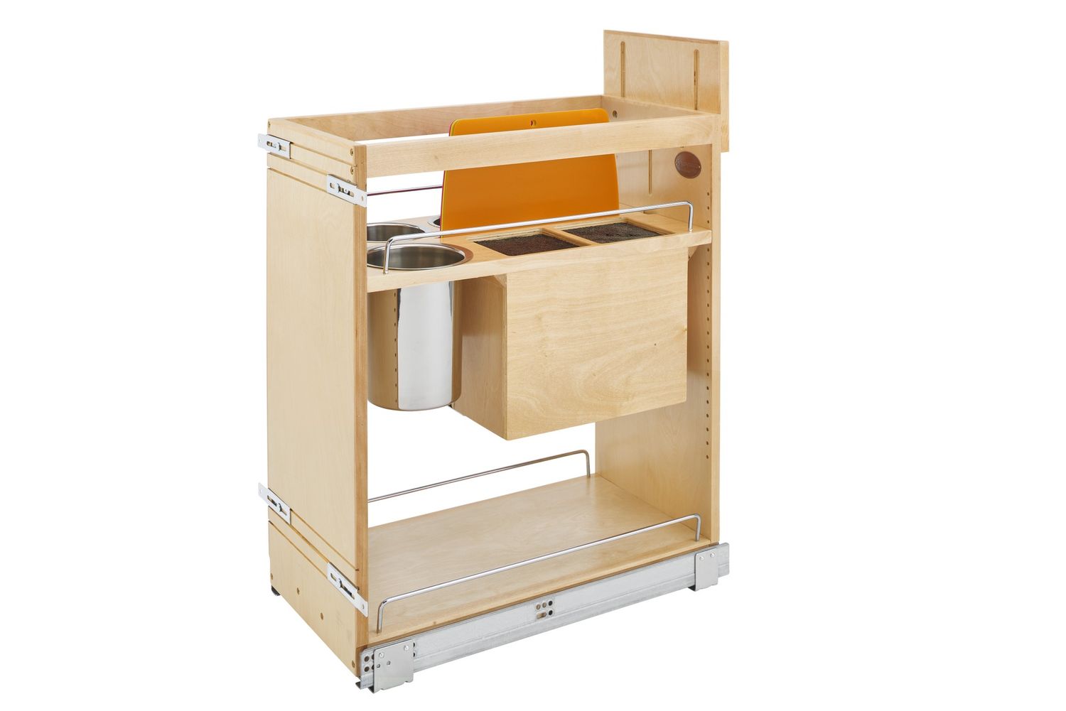 Rev-A-Shelf 11" KNIFE AND UTENSIL ORGANIZER W/SOFT CLOSE 448KB-BCSC-11C