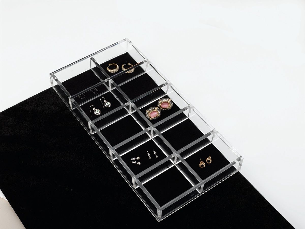 Rev-A-Shelf 11-5/8" X 6" CLEAR ACRYLIC JEWELRY ORGANIZER CA-LGORG-1