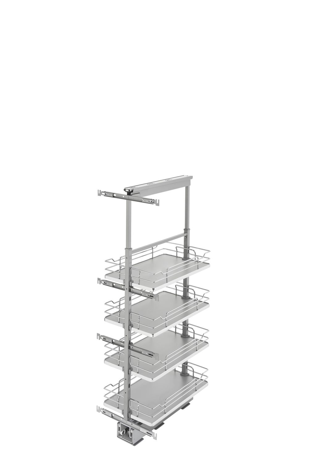 Rev-A-Shelf 13" W SOLID BTM PANTRY 43" H WITH SC - GRAY 5343-13-GR