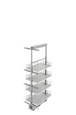 Rev-A-Shelf 13" W SOLID BTM PANTRY 43" H WITH SC - GRAY 5343-13-GR