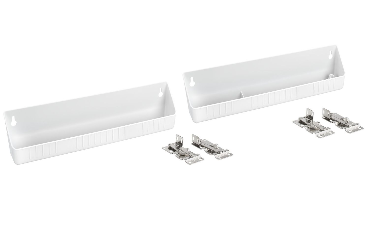 Rev-A-Shelf 14"  WHITE TIP-OUT 1 STD/1 ACC  2PR HINGES LIT RET 7 CONSISTS OF I-TIPOUT-0415 &amp; T 6500 &amp; FORMCB-620 6572-14-11-52