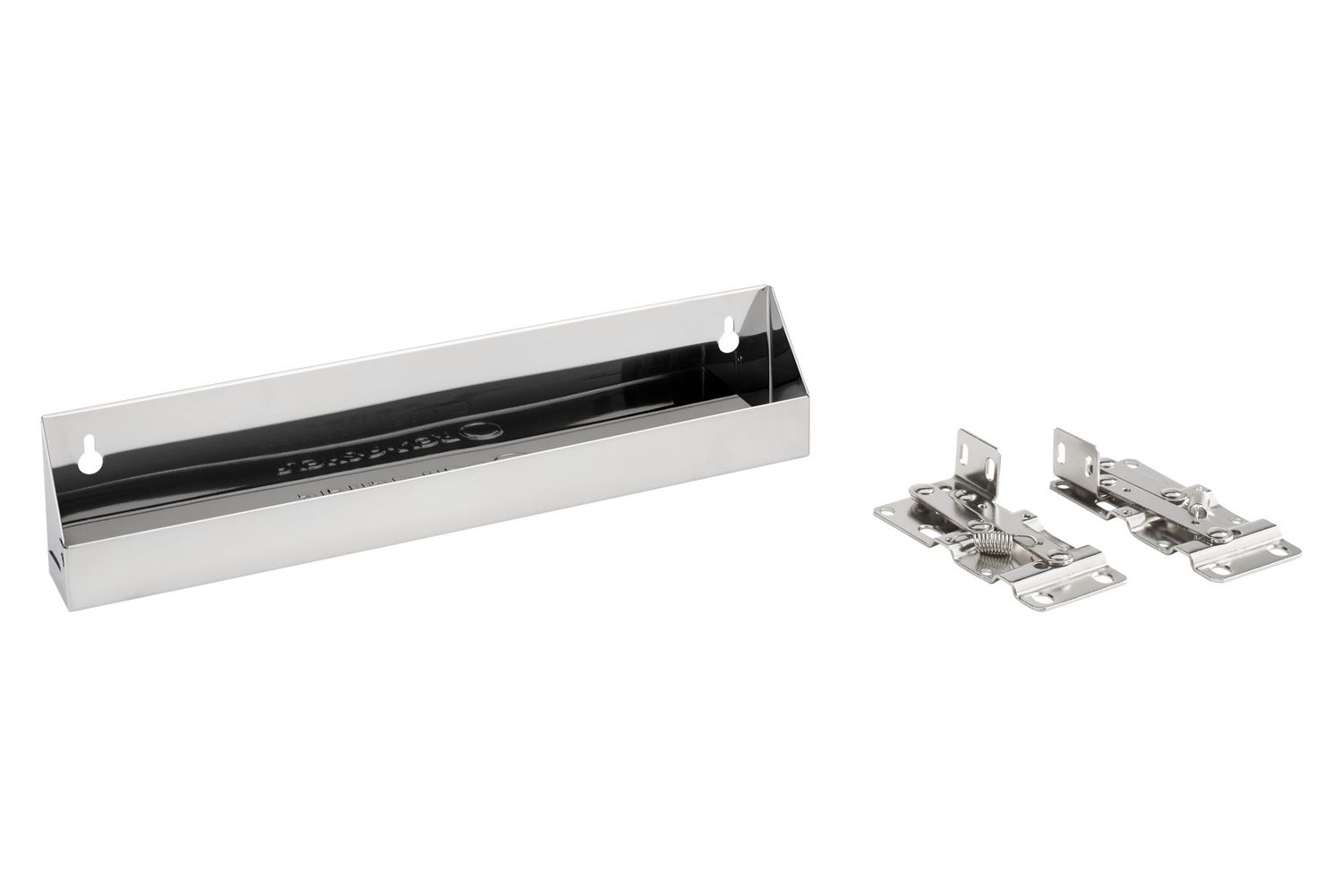 Rev-A-Shelf 14 1/4" SS SLIMLINE 1 TIPOUT TRAY W/HINGES 6541-14-52
