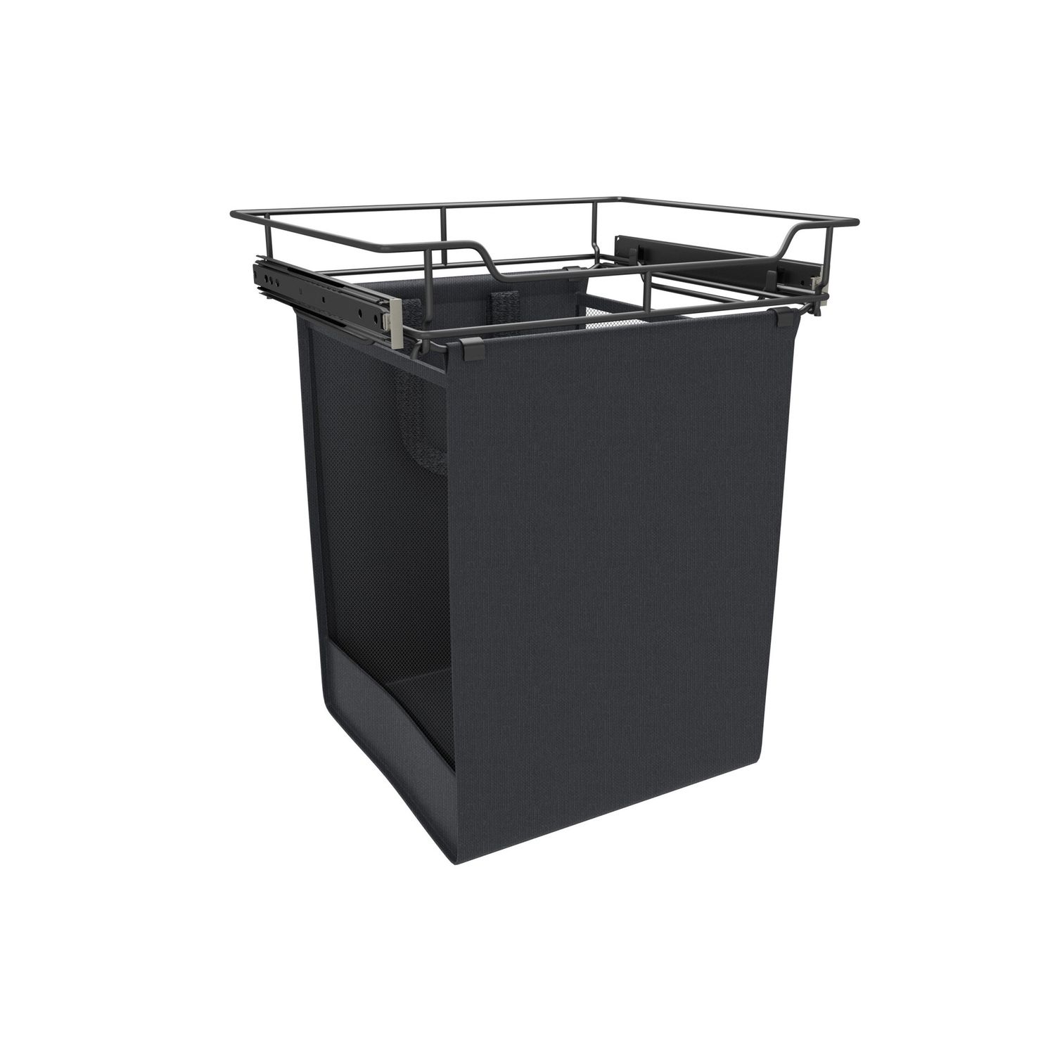 Rev-A-Shelf 18" BLACK CLOSET SLIDE OUT HAMPER CSOHSL-18-1
