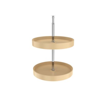 Rev-A-Shelf 18" FULL CIRCLE  ALMOND 2 TRAY SET 6012-18-15-52