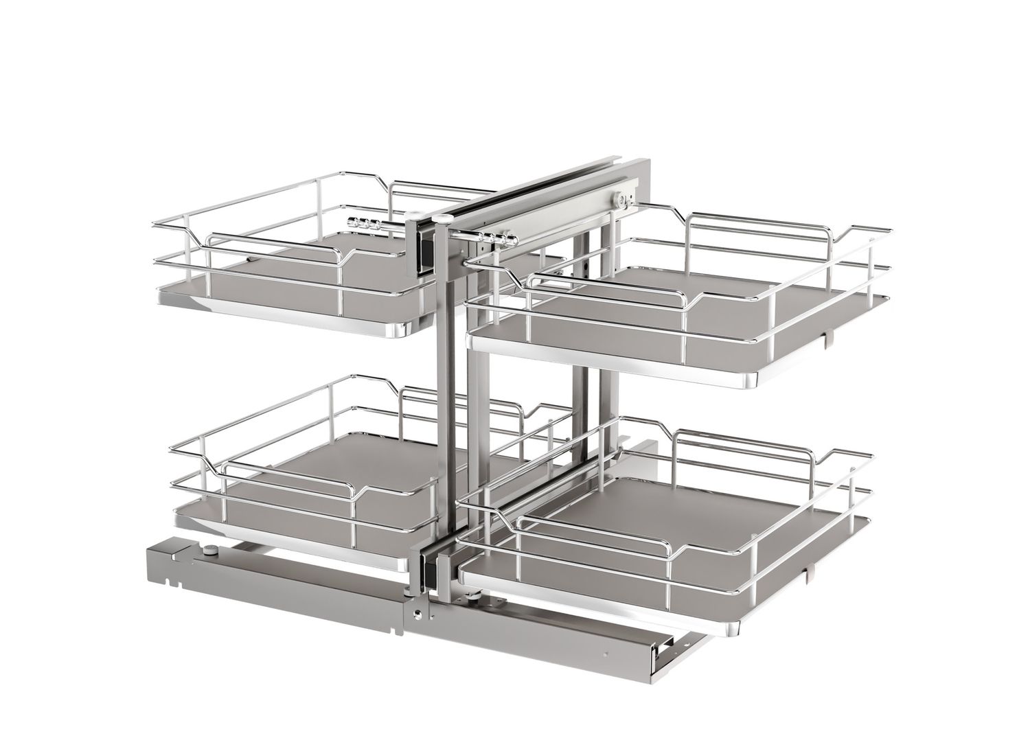 Rev-A-Shelf 2-TIER SOLID BTM PSP ELITE FOR 18" OPENING - GRAY 53PSPE-18SC-GR