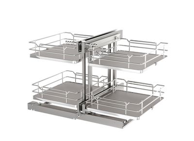 Rev-A-Shelf 2-TIER SOLID BTM PSP ELITE FOR 18" OPENING - GRAY 53PSPE-18SC-GR