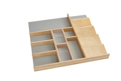 Rev-A-Shelf 22" MAPLE VANITY COS ORG TRAY WITH LIDS 4VCOS-22-1