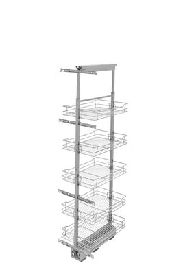 Rev-A-Shelf 14" W WIRE PANTRY 58" H WITH SOFT CLOSE 5758-14-CR-1