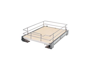 Rev-A-Shelf 15" SOLID BOTTOM P-O BASKET W/SC - MAPLE 5330-15BCSC-MP